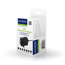 EnerGenie EG-MC-008 Universalus AC-DC adapteris, 12 W, juodas