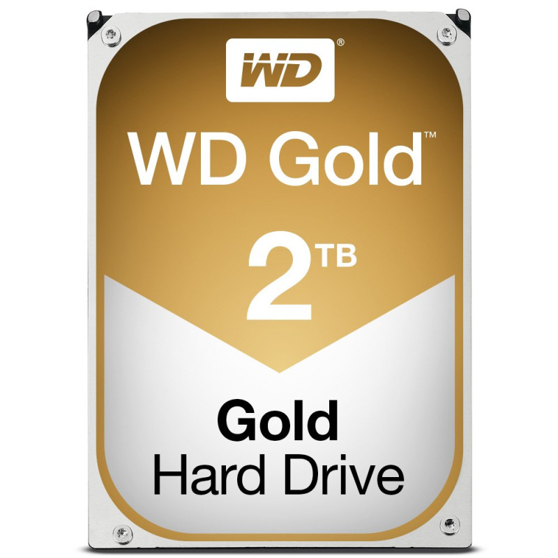 Western Digital Gold internal hard drive 2 TB 7200 RPM 128 MB 3.5&quot; Serial ATA III