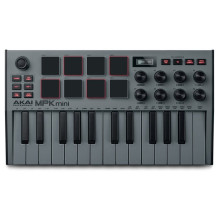 AKAI MPK Mini MK3 Control klaviatūra Pad valdiklis MIDI USB Juoda, Pilka