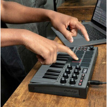 AKAI MPK Mini MK3 Control klaviatūra Pad valdiklis MIDI USB Juoda, Pilka