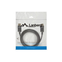 Lanberg CA-DPDP-10CC-0018-BK DisplayPort laidas 1,8 m Juodas