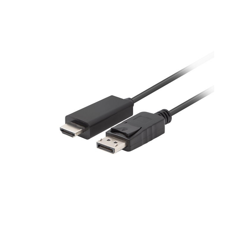 Lanberg CA-DPHD-11CC-0018-BK kabelio lyties keitiklis DisplayPort HDMI Black