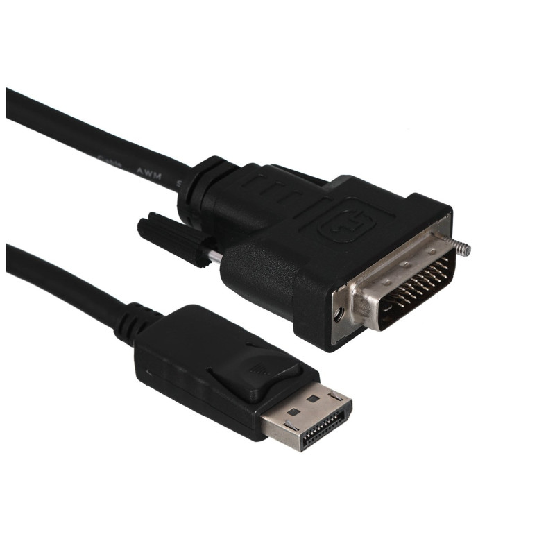 HL HL31914 vaizdo kabelio adapteris 1 m DisplayPort DVI-I Black