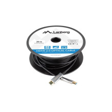 Lanberg CA-HDMI-20FB-0200-BK optinis kabelis HDMI M / M 20m v2.0 4K AOC