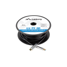 LANBERG HDMI CABLE M / M V2.0 10M OPTICAL AOC BLACK CA-HDMI-20FB-0100-BK