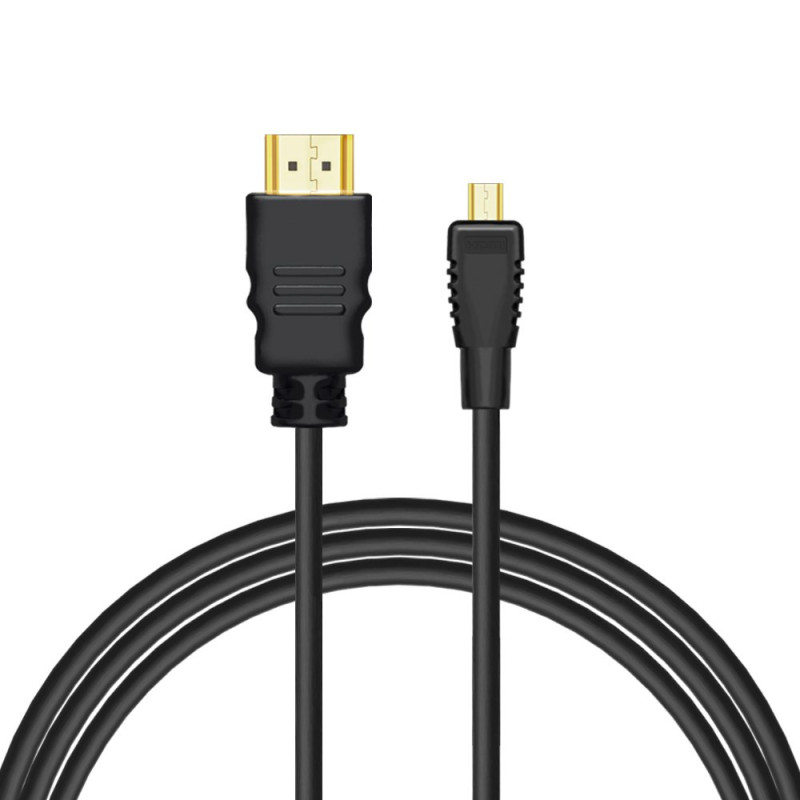 Savio CL-39 HDMI laidas 1 m HDMI A tipas (standartinis) HDMI D tipas (mikro) Juodas