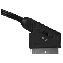 SAVIO garso / vaizdo SCART - 3xRCA (CINCH) laidas 2m CL-133 juodas