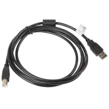 Lanberg CA-USBA-11CC-0018-BK USB cable 1.8 m USB 2.0 USB B Black