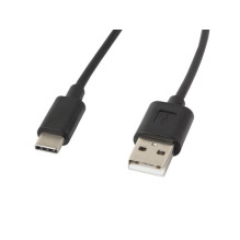 Lanberg CA-USBO-10CC-0018-BK USB laidas USB 2.0 1,8 m USB A USB C Juoda