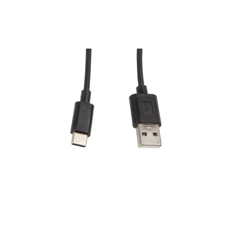 LANBERG USB CABLE 2.0 TYPE-C(M)-AM 1M, JUODAS