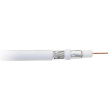 Libox Kabel koncentryczny PCC80 100m coaxial cable RG-6 / U White