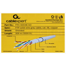 Gembird 305m Cat5e FTP networking cable Grey F / UTP (FTP)