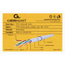 Gembird Cat5e, 305 m tinklo kabelis pilkas