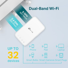 „TP-Link AC1200 Mesh Wi-Fi“ diapazono plėstuvas