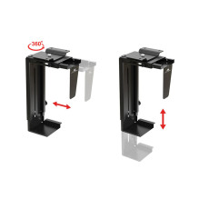 The MC-713 PC Holder Computer Under Desk Table Bracket Support Storage