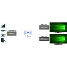 Techly IDATA HDMI-WL53 AV extender AV transmitter &amp; receiver Black