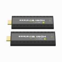 Techly IDATA HDMI-WL53 AV extender AV transmitter &amp; receiver Black