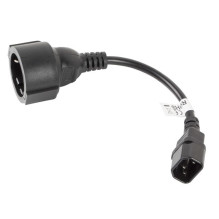 Lanberg CA-C14E-10CC-0018-BK power cable Black C14 coupler