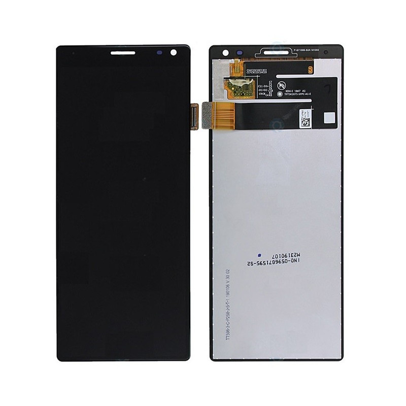 Ekranas Sony Xperia 10 / Xperia XA3 su lietimui jautriu stikliuku Black originalus (used Grade A)