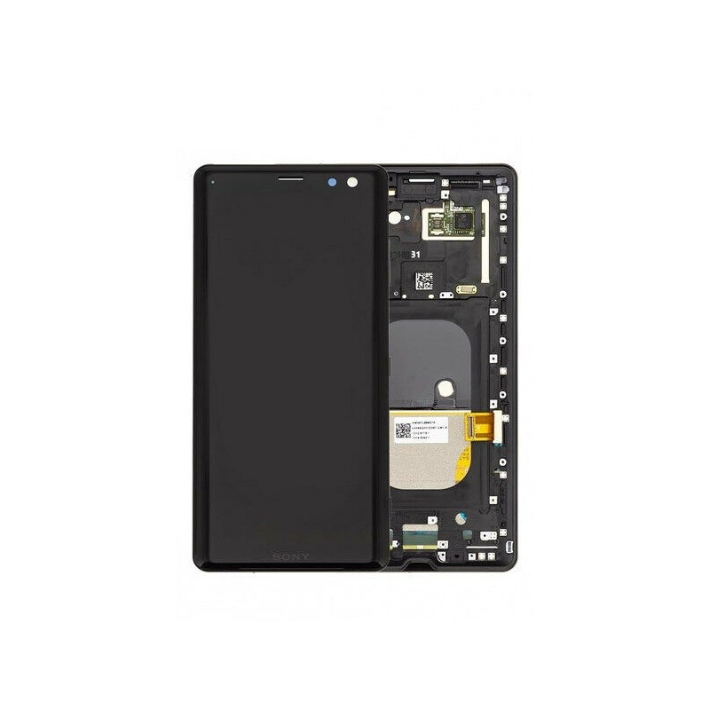 Ekranas Sony Xperia XZ3 H8416 / H9436 su lietimui jautriu stikliuku ir rėmeliu Black originalus (used Grade B)