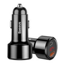 Car charger Baseus (CCMLC20C-01) (1xUSB 1xUSB-C 45W) black