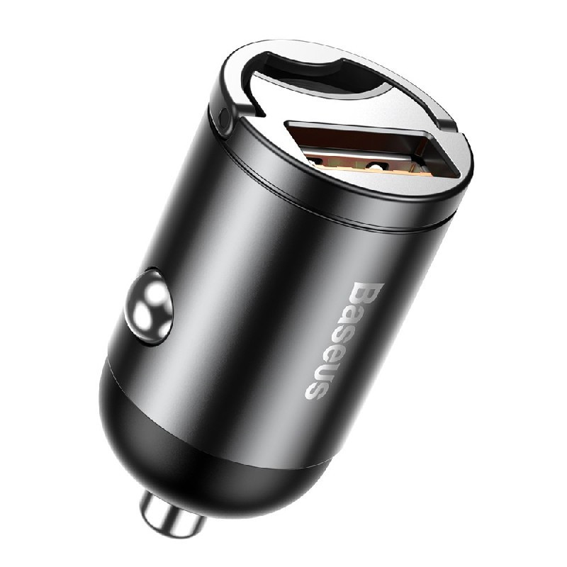 Car charger BASEUS (VCHX-A0G) (1xUSB 30W) grey