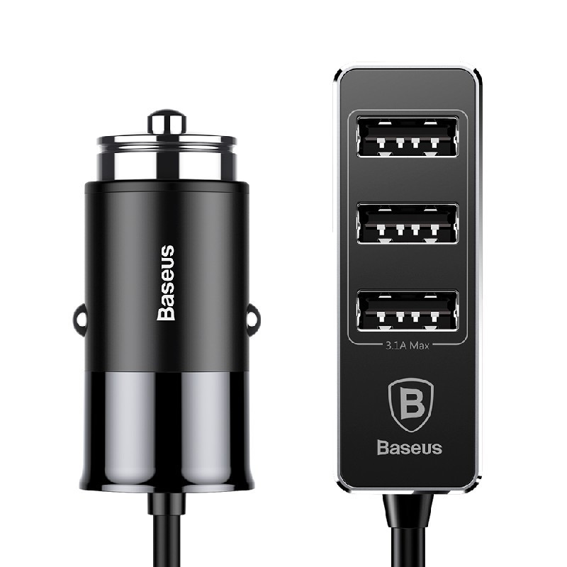 Car charger Baseus CCTON-01 (4xUSB 5.5A) black