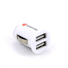 Car charger GRIFFIN with USB connector (2xUSB 1A) white