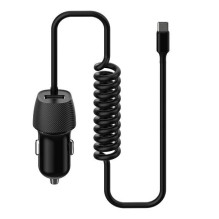 Car charger Platinet (PLCRSC) with Type-C cable (1xUSB 3.4A) black