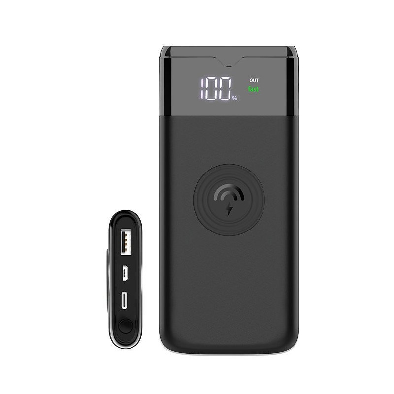 External battery POWER BANK Dudao K13Pro 10000mAh with wireless charging (PD+QC3.0 10W) black