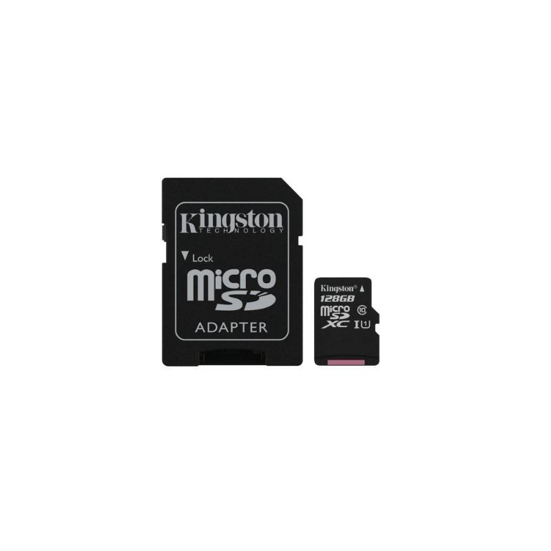 Memory card Kingston Canvas Select Plus MicroSD 128GB (class10 UHS-I 100MB / S) + SD Adapter