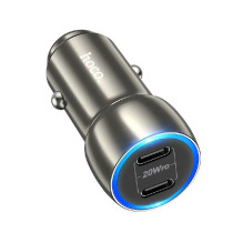 Car charger HOCO Z48 40W (2xUSB-C) black