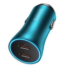 Car charger Baseus (CCJDZ-CC) (2xUSB-C 40W) blue