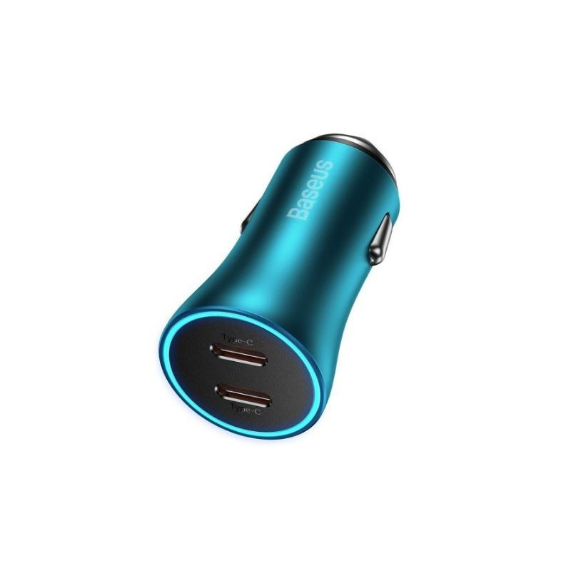 Car charger Baseus (CCJDZ-CC) (2xUSB-C 40W) blue