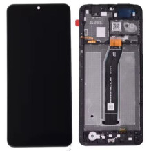 LCD screen Xiaomi Redmi A3 with touch screen with frame Black original (service pack)