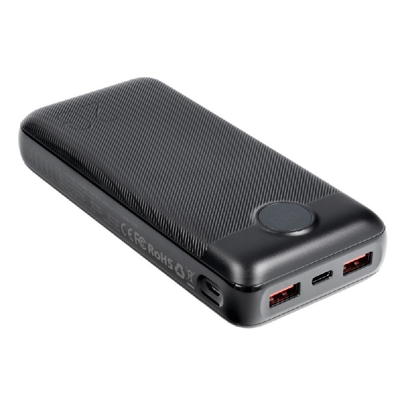 External battery POWER BANK POWER BANK VEGER (L20S) 20000mAh (2xUSB 1xType-C QC3.0 20W) black