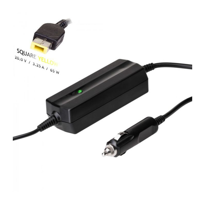 Automobilinis nešiojamojo kompiuterio pakrovėjas Akyga AK-ND-41 (20V / 3.25A 65W) Slim Tip LENOVO 1.2m