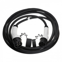 7m charging cable for wallbox and charging station type 2 to type 2, 3-phase, 32A, 22kW