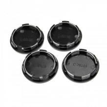 4x hub caps for cars etc. 51mm, universal, black