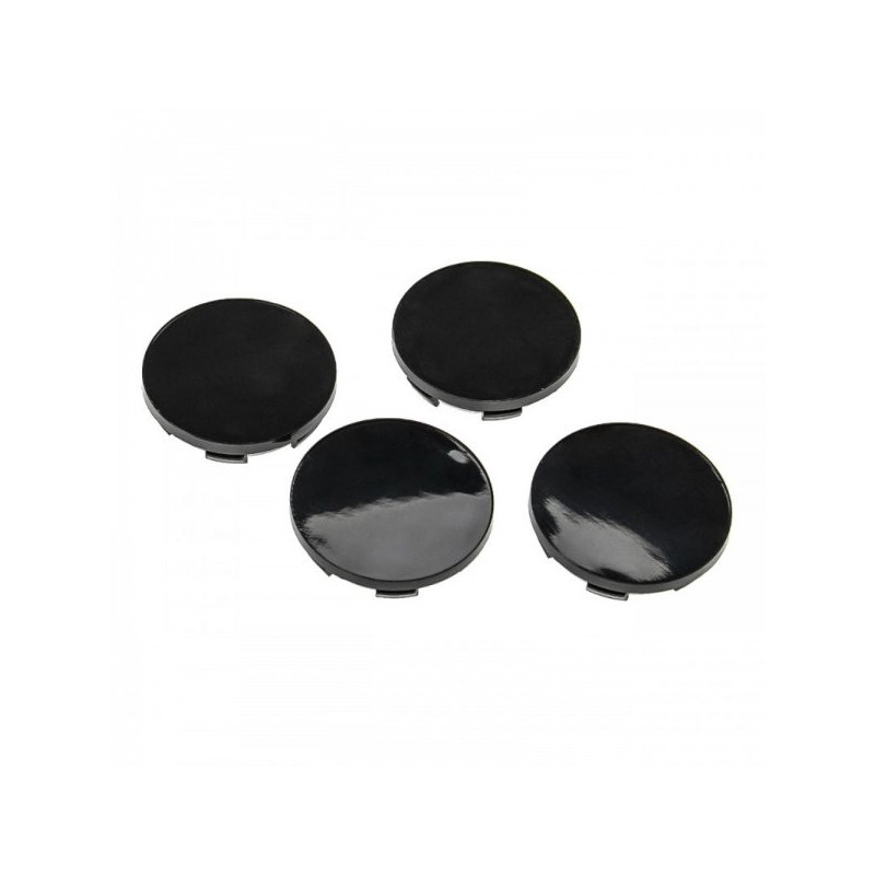 4x hub caps for cars etc. 51mm, universal, black