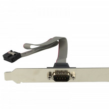 RS232 slot bracket with cable to 10-pin mainboard RS232 connection