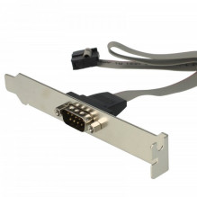 RS232 slot bracket with cable to 10-pin mainboard RS232 connection