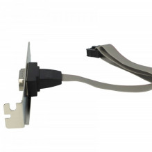 RS232 slot bracket with cable to 10-pin mainboard RS232 connection