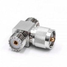 Coaxial adapter UHF T-piece...