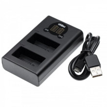 Dual USB charger for Panasonic battery DMW-BLC12 etc.