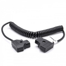 Spiral adapter cable from Anton Bauer D-Tap (M) to D-Tap (M)