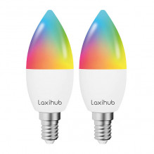 Išmanioji LED lemputė Laxihub LAE14S (2 pakuotės) WiFi Bluetooth Tuya