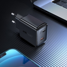 Įkroviklis Acefast A21 30W GaN USB-C juodas