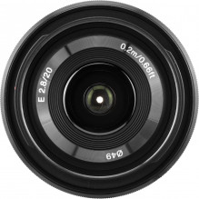 Sony E 20mm F2.8 (Black) | (SEL20F28)