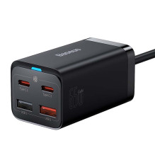 Quick Charger Baseus GaN3 Pro, 2x USB-C, 2x USB, 65W (black)